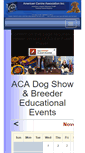 Mobile Screenshot of acaevents.com